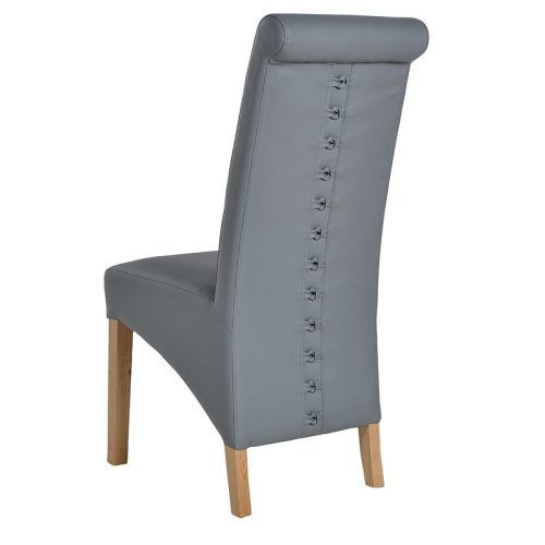 Grey Leather Dining Chairs (Photo 14 of 20)