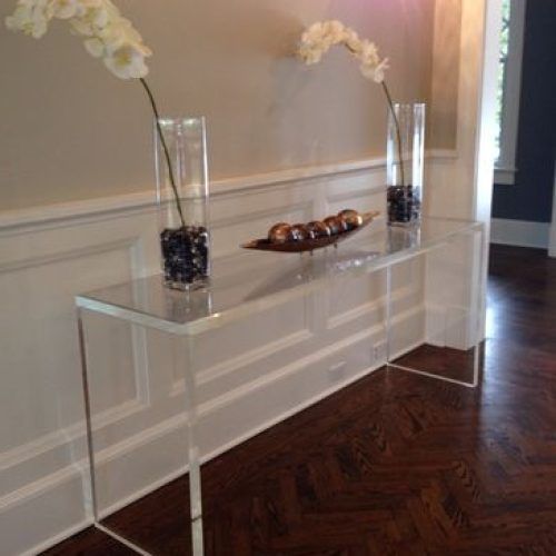Clear Console Tables (Photo 17 of 20)