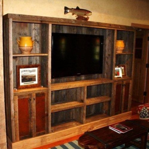 Entertainment Center Tv Stands Reclaimed Barnwood (Photo 16 of 20)