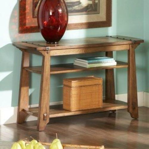 Rustic Oak And Black Console Tables (Photo 1 of 20)