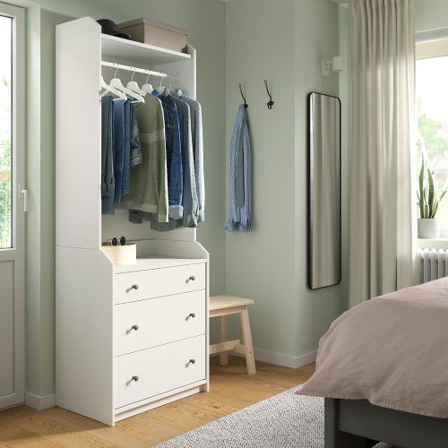 White Wardrobes With Drawers (Photo 5 of 20)