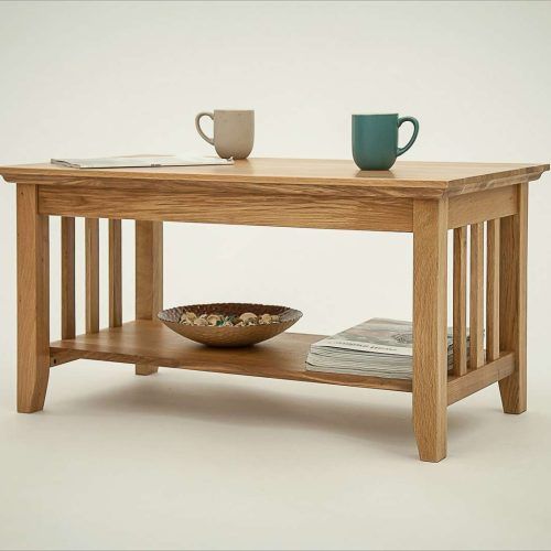 Oak Coffee Table With Shelf (Photo 16 of 20)