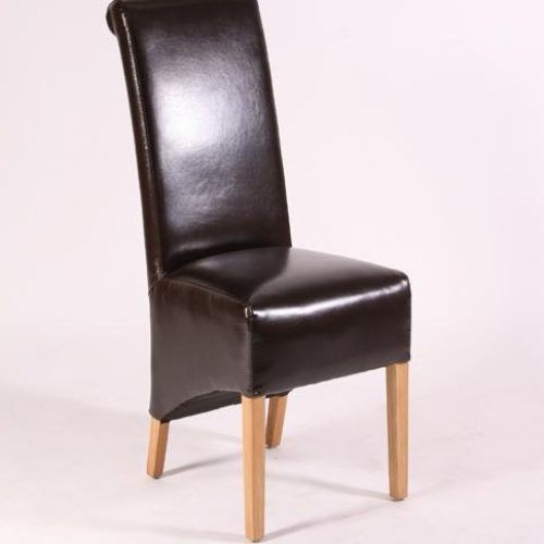 High Back Leather Dining Chairs (Photo 3 of 20)