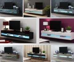 The 20 Best Collection of 57'' Tv Stands with Led Lights Modern Entertainment Center