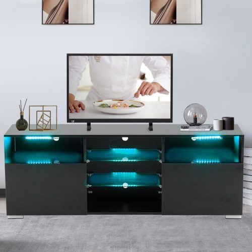 Horizontal Or Vertical Storage Shelf Tv Stands (Photo 2 of 20)
