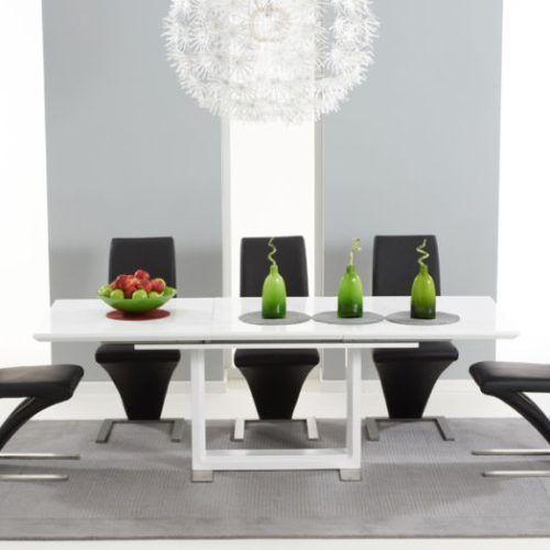 High Gloss White Dining Tables And Chairs (Photo 6 of 20)