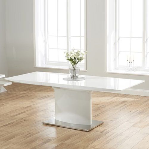 High Gloss White Extending Dining Tables (Photo 16 of 20)