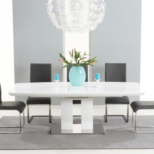 High Gloss White Extending Dining Tables (Photo 18 of 20)