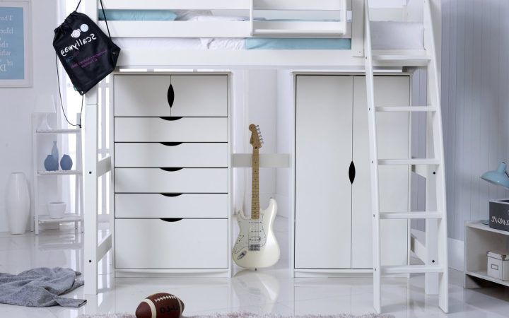 High Sleeper Cabin Bed with Wardrobes