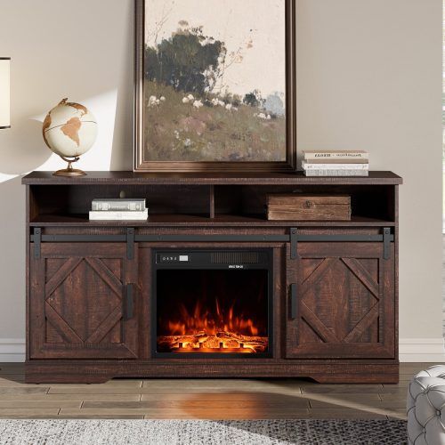 Wood Highboy Fireplace Tv Stands (Photo 13 of 20)