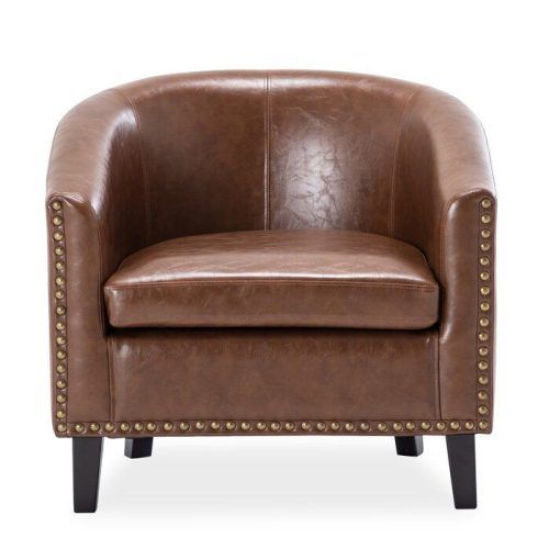 Liam Faux Leather Barrel Chairs (Photo 15 of 20)