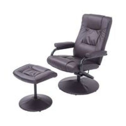 Black Faux Leather Swivel Recliners (Photo 7 of 20)
