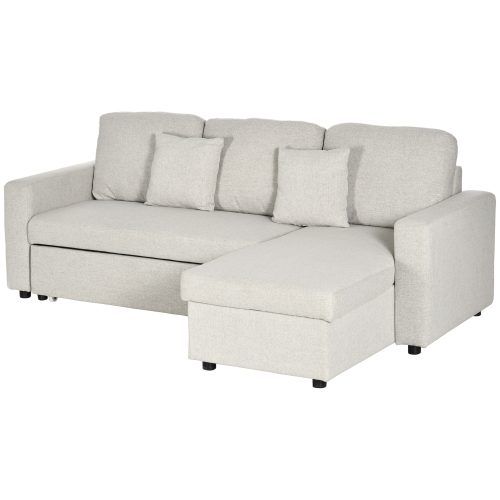 Chaise 3-Seat L-Shaped Sleeper Sofas (Photo 18 of 20)