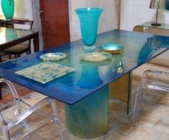 2024 Best of Blue Glass Dining Tables