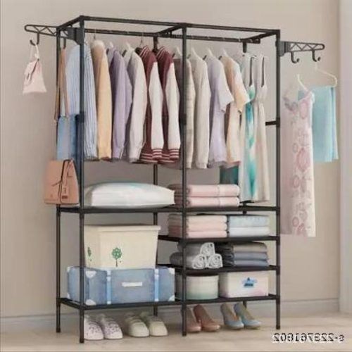 Standing Closet Clothes Storage Wardrobes (Photo 14 of 20)