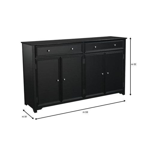 Rustic Black 2-Drawer Buffets (Photo 11 of 20)