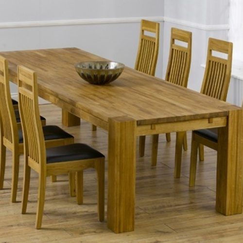 Solid Oak Dining Tables And 8 Chairs (Photo 7 of 20)