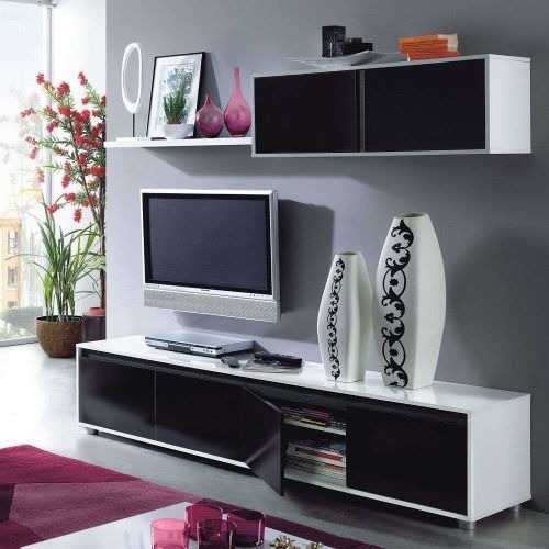 White And Black Tv Stands (Photo 5 of 15)