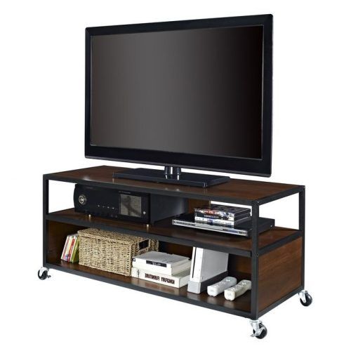 Modern Black Tv Stands On Wheels (Photo 6 of 20)
