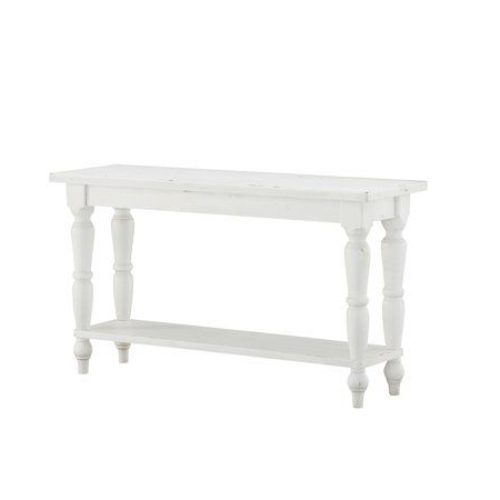 Geometric White Console Tables (Photo 5 of 20)
