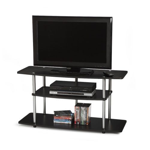 Wide Tv Stands Entertainment Center Columbia Walnut/Black (Photo 6 of 20)