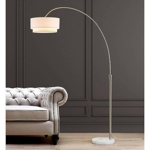 White Shade Floor Lamps (Photo 6 of 20)