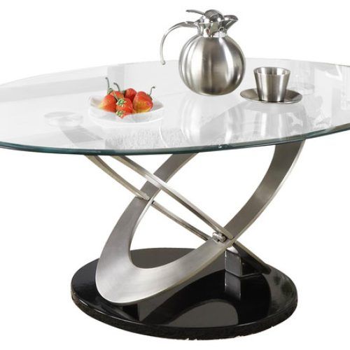 Glass And Pewter Oval Coffee Tables (Photo 18 of 20)