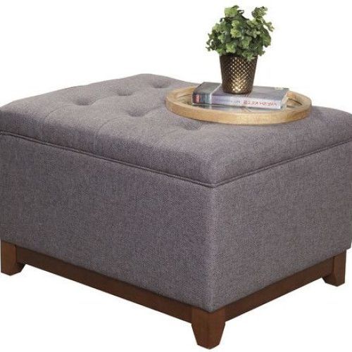 Fabric Tufted Square Cocktail Ottomans (Photo 16 of 20)