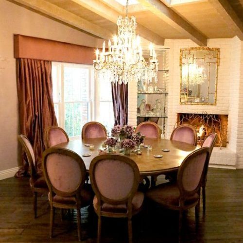 Palazzo 7 Piece Dining Sets With Mindy Slipcovered Side Chairs (Photo 9 of 20)