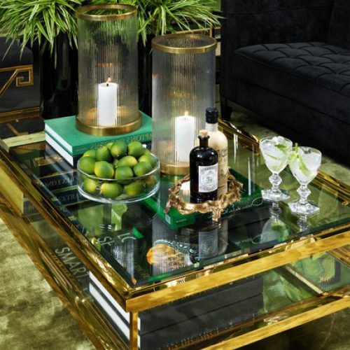 Satin Gold Coffee Tables (Photo 5 of 20)