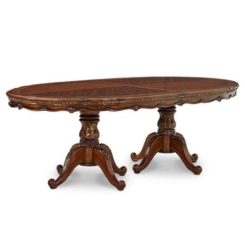Gaspard Extendable Maple Solid Wood Pedestal Dining Tables (Photo 5 of 20)