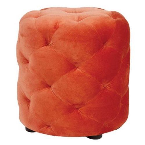 Black And Natural Cotton Pouf Ottomans (Photo 1 of 20)