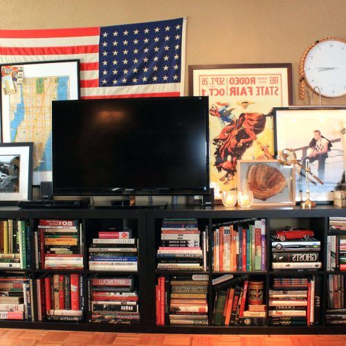 Bookshelf Tv Stands Combo (Photo 10 of 15)