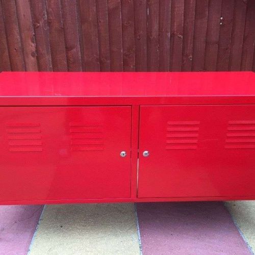 Ikea Red Sideboards (Photo 9 of 20)