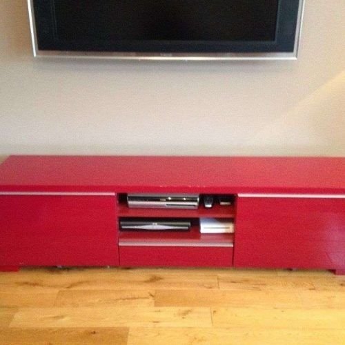 Red Gloss Tv Cabinets (Photo 7 of 20)