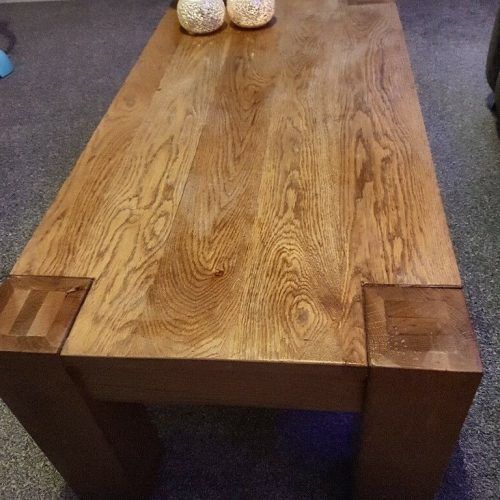 Vintage Gray Oak Coffee Tables (Photo 8 of 20)