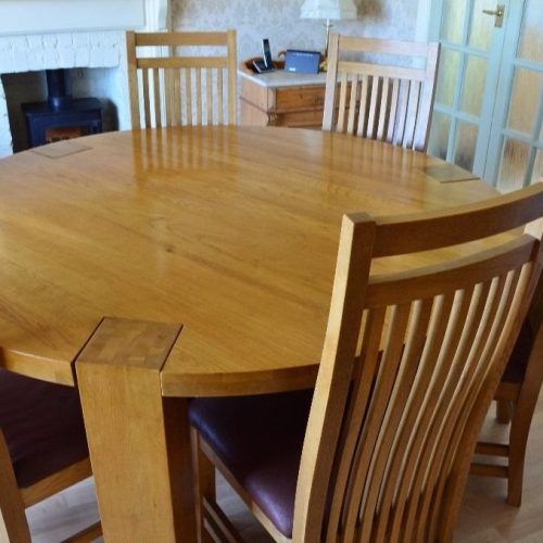 Solid Oak Dining Tables And 6 Chairs (Photo 5 of 20)