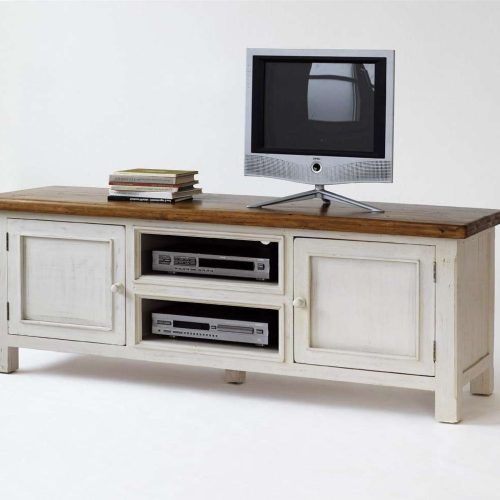 White Wood Tv Stands (Photo 4 of 15)