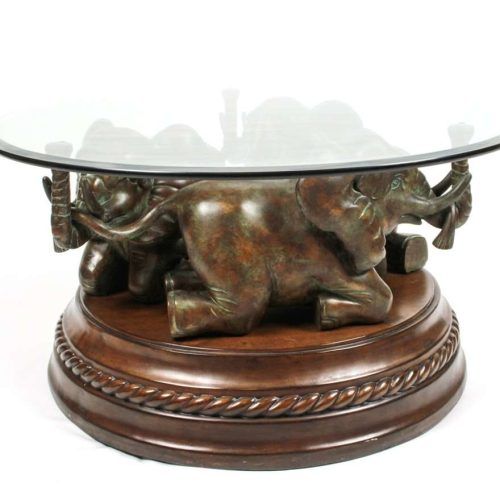 Elephant Glass Top Coffee Tables (Photo 1 of 20)