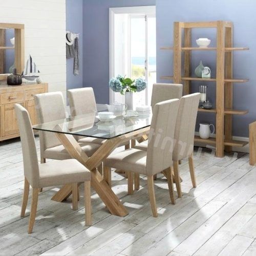 Oak And Glass Dining Tables And Chairs (Photo 14 of 20)