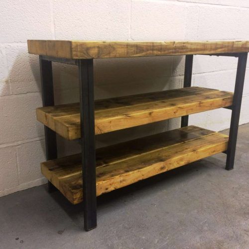 Reclaimed Wood And Metal Tv Stands (Photo 3 of 20)