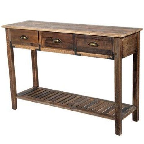 Rustic Bronze Patina Console Tables (Photo 11 of 20)