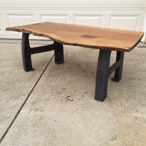 Oak Wood And Metal Legs Coffee Tables (Photo 1 of 20)