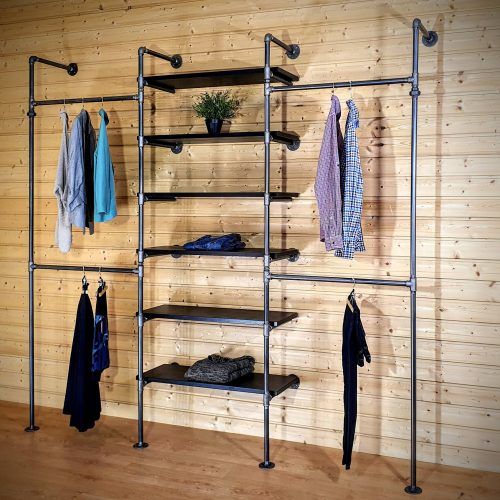 Wardrobes With Cover Clothes Rack (Photo 13 of 20)