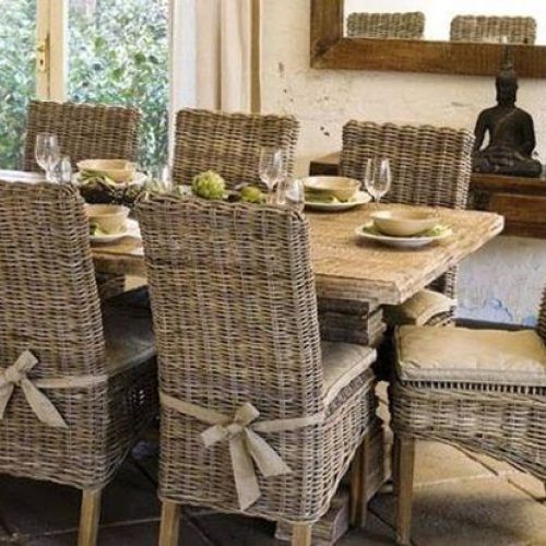 Rattan Dining Tables And Chairs (Photo 2 of 20)