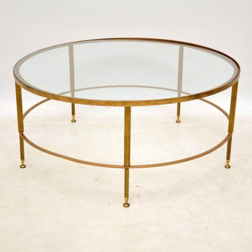 Antique Brass Aluminum Round Coffee Tables (Photo 8 of 20)
