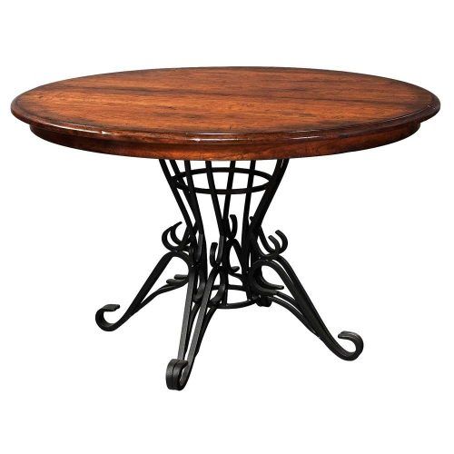 Dellaney 35'' Iron Dining Tables (Photo 19 of 20)