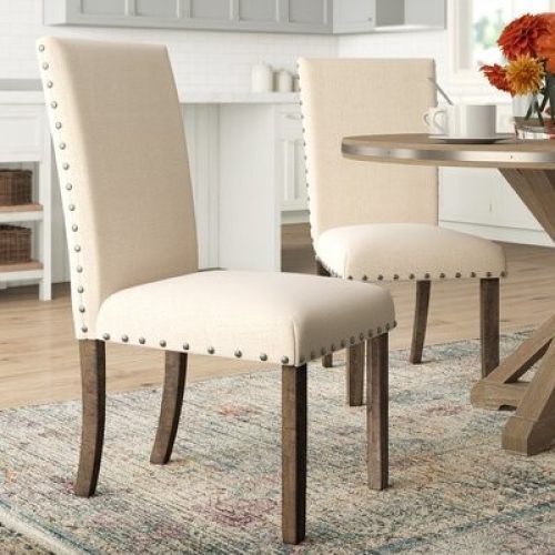 Bob Stripe Upholstered Dining Chairs (Set Of 2) (Photo 12 of 20)