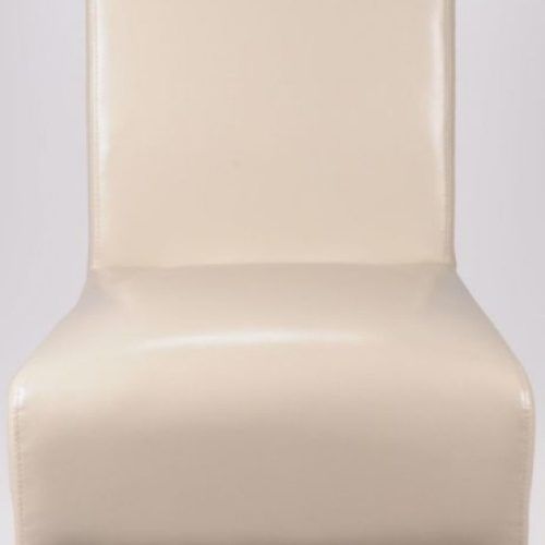 Ivory Leather Dining Chairs (Photo 14 of 20)