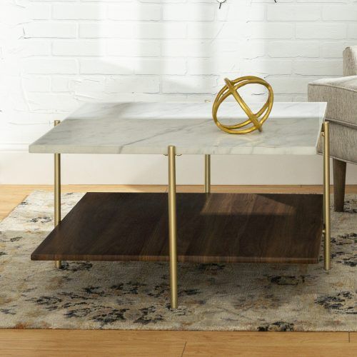 White Marble And Gold Coffee Tables (Photo 13 of 20)